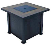 Seasonal Trends 141603-T Sierra Fire Table, 30 in W, 30 in D, 25 in H, Steel Frame, Square Table, Steel Table